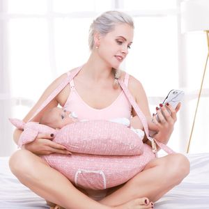 Mutterschaftskissen Multifunktions-Stillkissen Baby-Mutterschafts-Stillkissen Verstellbares Taillenkissen für schwangere Frauen, mehrschichtiger, waschbarer Bezug 230329