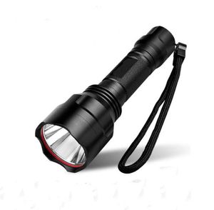 Flashlight T6 Super Bright T6 Torcia di caccia tattica Torcia potente Lampade in lega di alluminio C8 10W Luci da campeggio escursionistiche da esterno