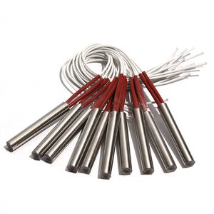 Cartridge Heater Element Single-End Electric 6x98/100/105/110/115mm Heat Pipe AC110V/220V/380V 180W-210W for molding 10pcs