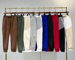 NYHET SVART GRÅ Tech Fleece Sportbyxor Space Bomullsbyxor Herr Underdelar Herr Joggers Camo Running 10 Färger Asiatisk Storlek M-XXL