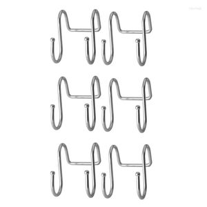 Hooks Premium 6er-Pack Dual S-förmiger Edelstahl für Zuhause, Büro, Bad, Mantel, Handtuchhalter, Küchenhalter (6er-Pack)