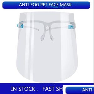 Sonstiges Home Garden Protective Fl Face Mask Transparent Anti Fluids Shield Staub/Nebel Splash Mouth Clear Drop Delivery Dh7Kh