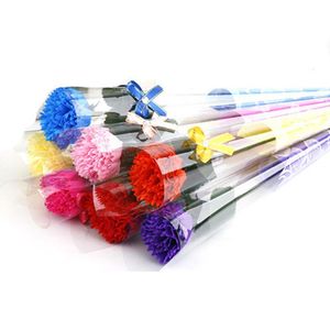 Sztuczne goździkowe mydło Symulacja kwiat Kwiaty 5 kolorów na urodziny ślubne Walentynki Udekoruj prezent