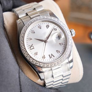 Shinny Diamond Watch Men Luxury Watch Sapphire 자동 기계식 운동 디자이너 시계 비즈니스 스테인리스 시계 방수 손목 시계 Montre de Luxe