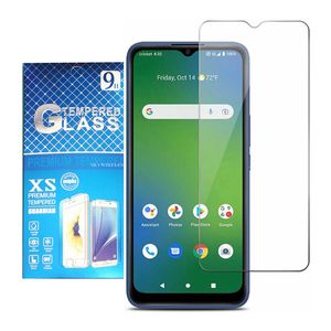 9H Hardness Transparent Screen Protectors for Cricket Ovation 3 2 Icon 4 Innovate E 5G Debut Smart Vision Plus Clear Glossy Tempered Glass with Retail Package