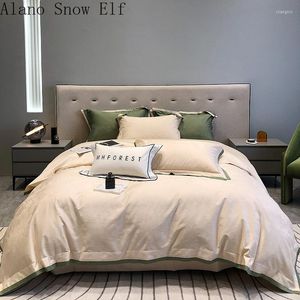 Set di biancheria da letto 2023 100S Cotton Home Bedroom Set Cover Flat Sheet Bed per adulti Edredom King Gift Autunno e inverno