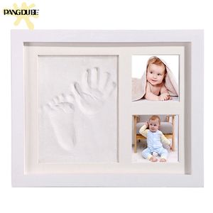 Keepsakes Baby Hand and Footprint Phone Frame White Clay Footprints Memory Gift for born Items Paw Print P o 230329