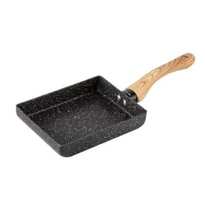 PANS PANS ESTILO JAPONAL OMELTETE TAMAGOYAKI PASSOM CASO DE MOLHA DE MADEIRA FRYTY PAN KITCHINE NÃO-STICK MAIFANITE STOL