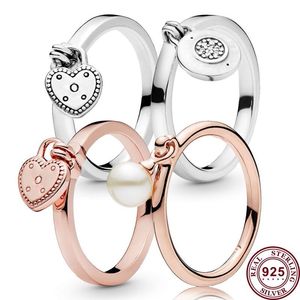 925 Серебряные женщины подходят для кольца Pandora Оригинальные кольца Crown Crown Crown