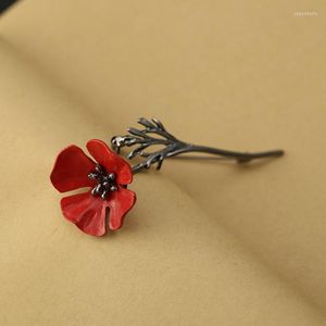 Brosches 1pc mode legering blomma lapel pin broche unisex korea mäns kostymer skjorta kostym krage spännnål knappklipp