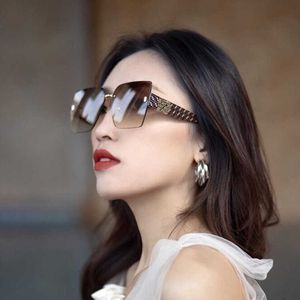 F Letter Sunglass Fund 2021 Новый стиль солнцезащитные очки женская мода сеть красная тенденция высокая оценка атмосферных квадратных очков