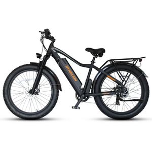 Dynalion Electric Bike Dorośli 26-calowe opona grubego 48V16AH Akumulator litowo-jon 750W silnik przednie i tylny hamulec tarczowy Shimano 7-biegowy przerzutek EBIKE CERTIFLIFIKOWANY A0329