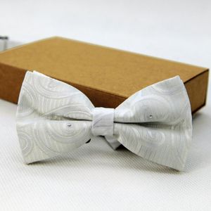 Bow Ties Solid Geometric 6 Färger Justerbar nacke tuxedo slips Förbundet siden för män för män äktenskap casual part