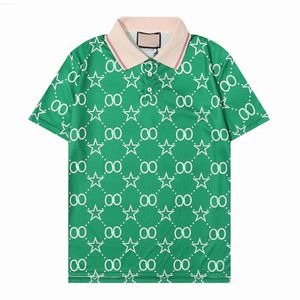 23 Moda Erkek Tişörtler Erkekler Polos Günlük Lüks T Shirt İşlemeli Üstler Tees Medusa Pamuk Yılan Desen Polo-Shirt yaka Polo Gömlek Asya Boyut M-3XL