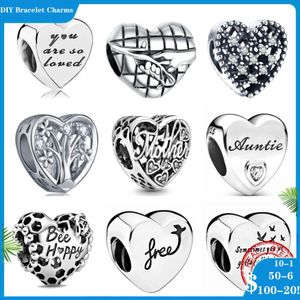 925 siver beads charms for charm bracelets designer for women clip-on charm love tree of life honeycomb