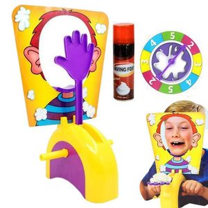 Novel Games 2 Player Pie Faces Showdown Game Single in the Face Board Funny Gadgets Gags skämt Pranks Anti Stress Toys 230329
