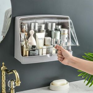 Förvaringslådor Makeup Organizer Make Up Box Arrangörer Nagellackfack