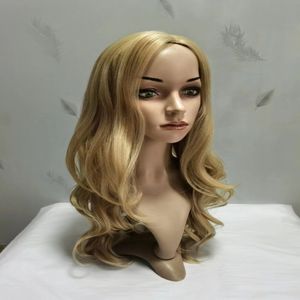 Synthetische Perücken Ombre Blonde 24 Zoll lange gerade Spitzeperücke für schwarze Frauen mit Babyhaar 180 % Dichte natürlicher Haaransatz ohne Kleber