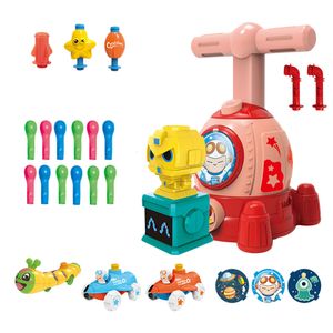 Aereo RC elettrico Divertente Power Balloon Tower Gioco di puzzle Plastica Inerziale Auto Scienza Esperimento Giocattoli educativi Kit per bambini 230329