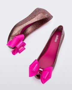 Sandálias verão melissa feminina peixe sapatos de boca moda feminino de ló de jóte de arco solteiro