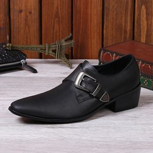 Brytyjskie buty sukienki ślubne Męscy Flats Black Classic Italian Buty Men Solid Real Cuting Buty Oxford Chaussure Homme