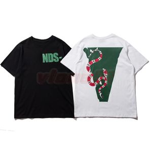 Новая мужская дизайнерская футболка для мужчин и женщин, высококачественные футболки в стиле хип-хоп, футболки с короткими рукавами и принтом змеи, размер s-xl