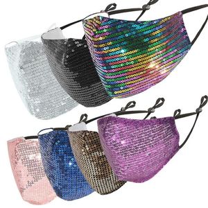 Другое домашнее сад Sequin Fashion Mask Mask Mas Mask Men Women Hestouts Dust -Presypring Thin Sparkling Diamond Dust Haze Dhuza