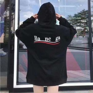 Paris fashion mens Womens hoodies white black cotton loose letters Graphic graffiti street classic quality durable Internet with long sleeve top sweatshirt