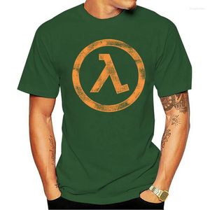 Men's T Shirts Men camisa Marca de moda Tshirts Lambda Half-Life 2-The Orange Box Funny T-Shirt Novelty Tshirt Women