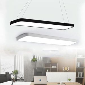 Lâmpadas pendentes LED LEITO LIGHT LIGHTING LUDER DE CONFERÊNCIA DE CONFERÊNCIA RETANGLULAR MODERNA