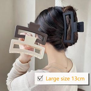 13 cm (5,12 Zoll) Große Haarnadel Krabbenband Einfarbig Vintage Haargreifer Trendy Clips Haarschmuck für Frauen mit dickem Haar S2014