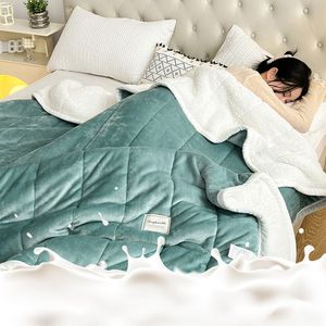 Blankets Sherpa Fleece Throw Blanket for Couch - Thick and Warm Blankets Soft and Fuzzy Throw Blanket for Sofa 230329