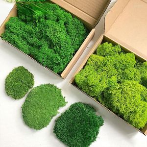 Decorative Flowers Simulated Moss Stamen Plant Green Wall Decoration Background Landscaping Flower Material Wholesale