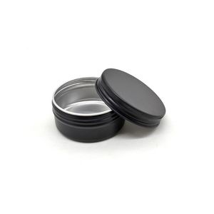 Garrafas de embalagem tamanhos de dobradiça pequena caixa de lata redonda Caixa de lata lisada de lata preta 10ml