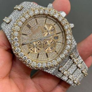 Lüks Saatler Erkek Saat Tasarımcısı Saatler Yüksek Kaliteli Hareket Saatleri Erkekler Moissanite Saat Izgar Out Saat Diamond Watch Montre Otomatik Mekanik Saat 062