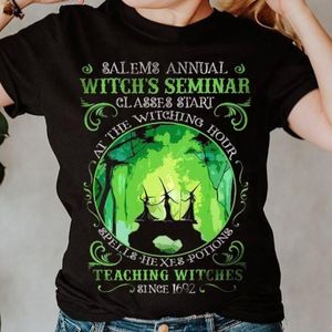 Women Tshirt Salems Doroczne czarownice Seminarium Halloweenowa koszula prezentowe śmieszne koszule Y2K Ubrania 230329