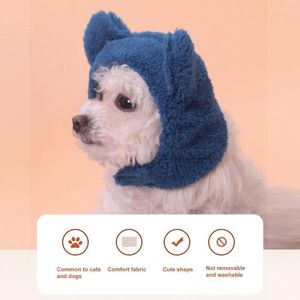 Hundkläder Attraktivt husdjur Huvudbonader Easy Wearing Cartoon Hat Shape Dress Up Cat Headwear Winter Warme Decor