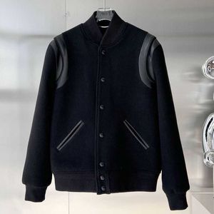 Hög version män kvinnor basebolljacka designer jacka mode splice cardigan coat casual sweatshirt mens jackets us size