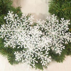 Decorazioni natalizie 6 pezzi Classici ornamenti bianchi con fiocchi di neve Decorazioni per la casa per feste di festa Arrivo