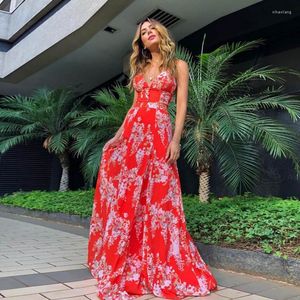 Casual Dresses Sylph 2023 Spring Summer Women Dress Sexy Y2k Clothes Deep V Strapless Beach Maxi Kirt Female Vestidos de Mujer Casuyy