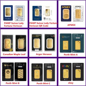 24K Gold -plated Other Arts and Crafts 1 oz Swiss Australia And Germany Gold Bar Independent Serial Number No Magnetic Acrylic Seal Packaging