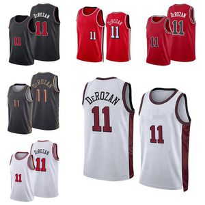 Maglia da basket Demar Derozan 2022-23 maglie da città bluie rosse nere Uomo Youth S-XXL