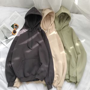 Hoodies Womens Sweatshirts Privathinker Womans Solid Slop Contter Corean Corean Coreed Pullovers تثخن النساء الضخمة الدافئة 230329