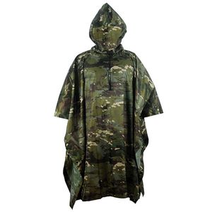 يرتدي المطر معطفات المطر معطف المطر غير القابل للتخليص العسكري في الهواء الطلق تكتيكيًا لخيم المطر المشي لمسافات طويلة.