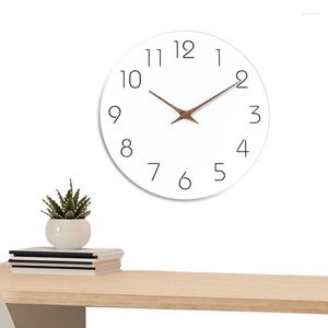 Wall Clocks Non Ticking Clock 10 Inch For Living Room Decor Quartz Battery Operated Easy To