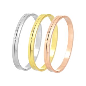 HBP Silverarmband för kvinnor Anpassade Never Fade Modesmycken roséguldpläterade rostfritt stål Infinity Bangle Fashionabla diamantarmbandssmycken