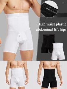 Men's Body Shapers Tummy Boxer Shorts Pants Girdle Slim High Waist Compression Belly Shaping Belt