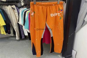 Galery Dept Mens Plus Size Pants Street Graffiti Waste Casual Pants Real Pics Blue Orange