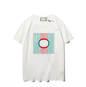 T-shirt da donna manica corta da vacanza Donna Uomo casual lettera stampata top completo estivo T-shirt Loose Fit Streetwear Graffiti Pattern Nero Bianco Rosa Rosso