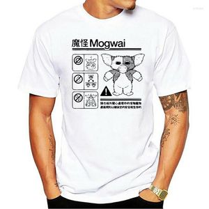 Camisetas masculinas Gremlins Mogwai aviso camisa de meninos